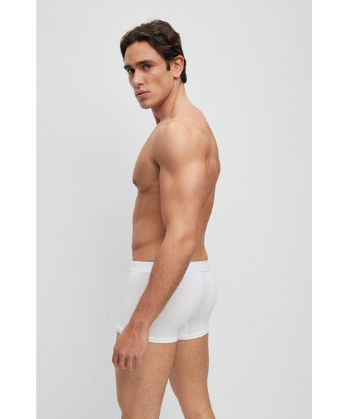 BOSS(ボス)の「ストレッチコットン レギュラーライズ トランクス(ボクサーパンツ・メンズ・ブラック/ホワイト・S/M/L/XL/XXL)」の17枚目の写真