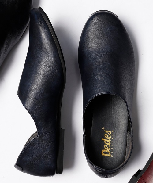 Dedes（デデス）の「DEDES バブーシュスリッポン（スリッポン・メンズ・ブラウン/キャメル/ダークブラウン/ネイビー/ワインレッド/ホワイト/ベージュ/ブラック/カーキ・40/41/42/44/43）」の7枚目の写真