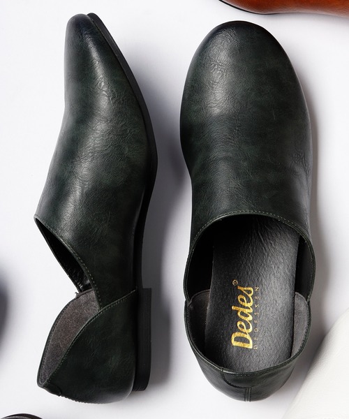 Dedes（デデス）の「DEDES バブーシュスリッポン（スリッポン・メンズ・ブラウン/キャメル/ダークブラウン/ネイビー/ワインレッド/ホワイト/ベージュ/ブラック/カーキ・40/41/42/44/43）」の6枚目の写真