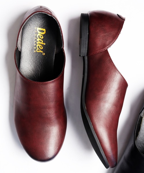 Dedes（デデス）の「DEDES バブーシュスリッポン（スリッポン・メンズ・ブラウン/キャメル/ダークブラウン/ネイビー/ワインレッド/ホワイト/ベージュ/ブラック/カーキ・40/41/42/44/43）」の9枚目の写真