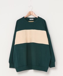 AVIREX | 【直営店限定】ロゴ×ニット コンビ プルオーバー/ LOGO SWEAT×KNIT COMBI PULLOVER(ニット/セーター)
