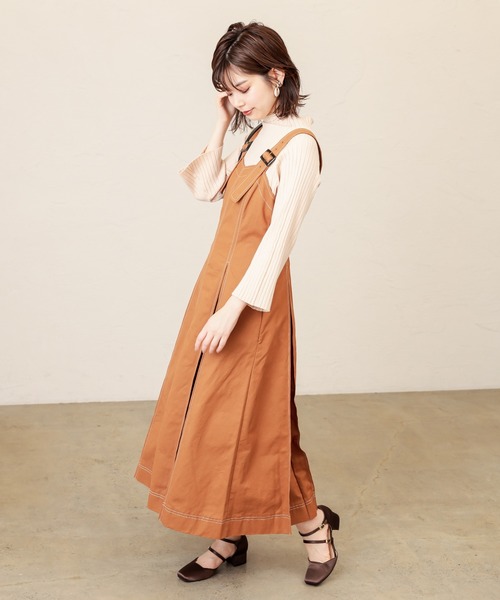 natural couture(ナチュラルクチュール)の「【WEB限定】もちもちラグランフレアスリーブニット(ニット/セーター・レディース・アイボリー/モカ/レンガ/ブラック/ラベンダー・FREE)」の13枚目の写真