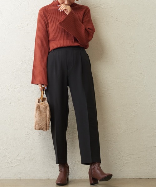 natural couture(ナチュラルクチュール)の「【WEB限定】もちもちラグランフレアスリーブニット(ニット/セーター・レディース・アイボリー/モカ/レンガ/ブラック/ラベンダー・FREE)」の22枚目の写真