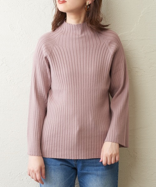natural couture(ナチュラルクチュール)の「【WEB限定】もちもちラグランフレアスリーブニット(ニット/セーター・レディース・アイボリー/モカ/レンガ/ブラック/ラベンダー・FREE)」の21枚目の写真