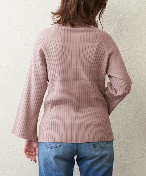 natural couture(ナチュラルクチュール)の「【WEB限定】もちもちラグランフレアスリーブニット(ニット/セーター・レディース・アイボリー/モカ/レンガ/ブラック/ラベンダー・FREE)」の19枚目の写真