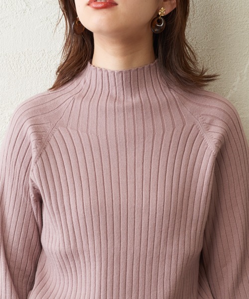 natural couture(ナチュラルクチュール)の「【WEB限定】もちもちラグランフレアスリーブニット(ニット/セーター・レディース・アイボリー/モカ/レンガ/ブラック/ラベンダー・FREE)」の18枚目の写真