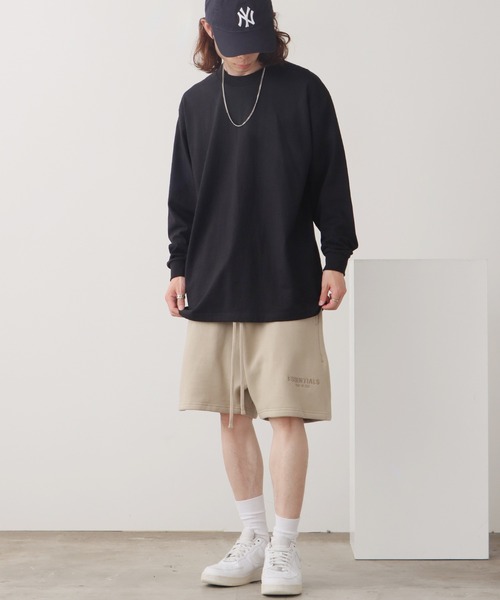 新品fog essentials エッセンシャルズ　ハーフパンツ　ショートパンツ エッセンシャルズ FOG Essentials ハーフパンツ ブラック ロゴ
