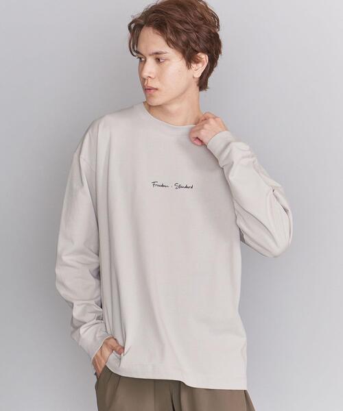 BEAUTY&YOUTH UNITED ARROWS(ビューティーアンドユースユナイテッドアローズ)の「BY FREEDOM STANDARD ワイドフォルム カットソー :(Tシャツ/カットソー・メンズ・ホワイト/ライトグレー/ダークブラウン・X-LARGE/LARGE/SMALL/MEDIUM)」の2枚目の写真