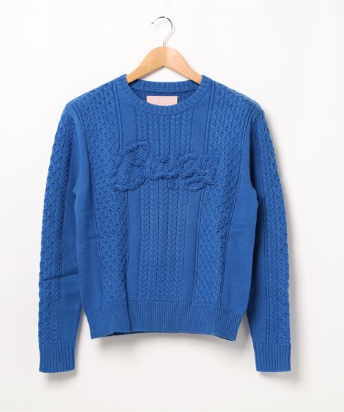 A BATHING APE(アベイシングエイプ)の「BAPY KNIT(ニット/セーター・レディース・レッド/ブルー系その他2/アイボリー・X-SMALL/SMALL)」の2枚目の写真
