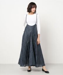 AULA | AULA/アウラ/SHINEY PLEATED JUMPER SKT(スカート)