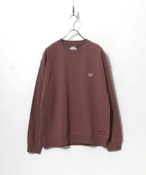 Dickies(ディッキーズ)の「Dickies/ディッキーズ ミニワッペン ワンポイント刺繍 スウェットロンT トレーナー(スウェット・レディース・ホワイト/ブラック/ピンク/グリーン/ネイビー/サックスブルー/ダークグリーン/ベージュ/グリーン系その他/ネイビー系1/ライトピンク/グレイッシュベージュ/キャメル・LL/M/L)」の13枚目の写真