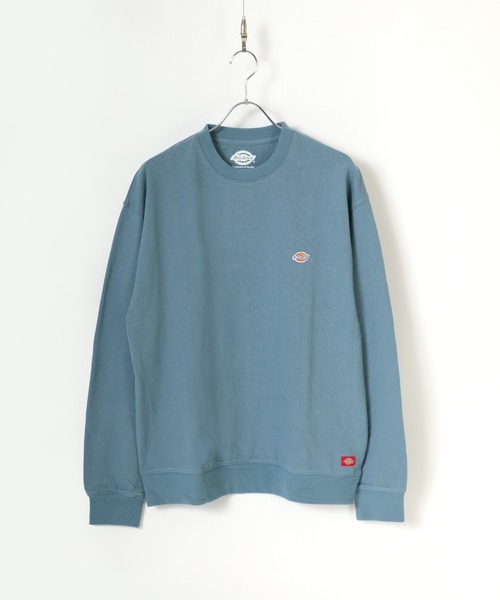 Dickies(ディッキーズ)の「Dickies/ディッキーズ ミニワッペン ワンポイント刺繍 スウェットロンT トレーナー(スウェット・レディース・ホワイト/ブラック/ピンク/グリーン/ネイビー/サックスブルー/ダークグリーン/ベージュ/グリーン系その他/ネイビー系1/ライトピンク/グレイッシュベージュ/キャメル・LL/M/L)」の10枚目の写真