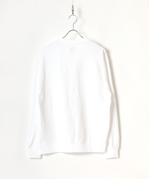 Dickies(ディッキーズ)の「Dickies/ディッキーズ ミニワッペン ワンポイント刺繍 スウェットロンT トレーナー(スウェット・レディース・ホワイト/ブラック/ピンク/グリーン/ネイビー/サックスブルー/ダークグリーン/ベージュ/グリーン系その他/ネイビー系1/ライトピンク/グレイッシュベージュ/キャメル・LL/M/L)」の15枚目の写真