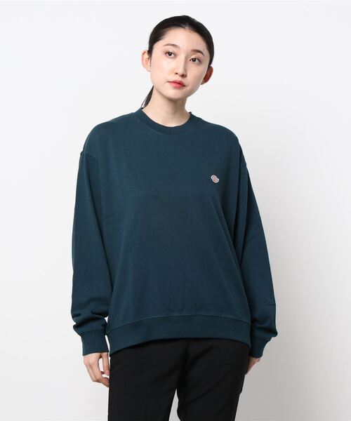 Dickies(ディッキーズ)の「Dickies/ディッキーズ ミニワッペン ワンポイント刺繍 スウェットロンT トレーナー(スウェット・レディース・ホワイト/ブラック/ピンク/グリーン/ネイビー/サックスブルー/ダークグリーン/ベージュ/グリーン系その他/ネイビー系1/ライトピンク/グレイッシュベージュ/キャメル・LL/M/L)」の20枚目の写真