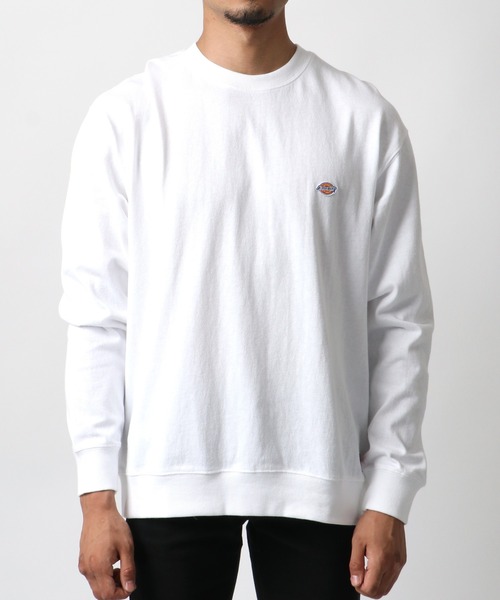 Dickies(ディッキーズ)の「Dickies/ディッキーズ ミニワッペン ワンポイント刺繍 スウェットロンT トレーナー(スウェット・レディース・ホワイト/ブラック/ピンク/グリーン/ネイビー/サックスブルー/ダークグリーン/ベージュ/グリーン系その他/ネイビー系1/ライトピンク/グレイッシュベージュ/キャメル・LL/M/L)」の21枚目の写真