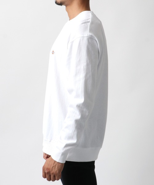 Dickies(ディッキーズ)の「Dickies/ディッキーズ ミニワッペン ワンポイント刺繍 スウェットロンT トレーナー(スウェット・レディース・ホワイト/ブラック/ピンク/グリーン/ネイビー/サックスブルー/ダークグリーン/ベージュ/グリーン系その他/ネイビー系1/ライトピンク/グレイッシュベージュ/キャメル・LL/M/L)」の22枚目の写真