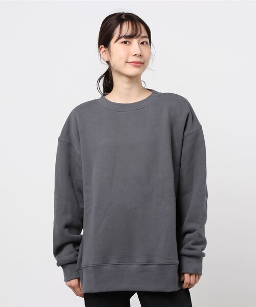 make a ray!(メイク ア レイ!)の「【SANDOGS/サンドックス】オーバーサイズ くすみカラースウェット/トレーナー(スウェット・メンズ・チャコールグレー/ベージュ/オフホワイト/ブルーグレー・M/L/XL)」の8枚目の写真