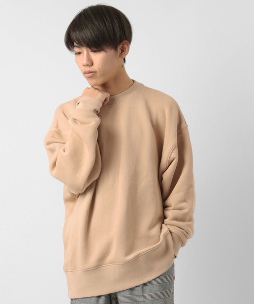 make a ray!(メイク ア レイ!)の「【SANDOGS/サンドックス】オーバーサイズ くすみカラースウェット/トレーナー(スウェット・メンズ・チャコールグレー/ベージュ/オフホワイト/ブルーグレー・M/L/XL)」の11枚目の写真