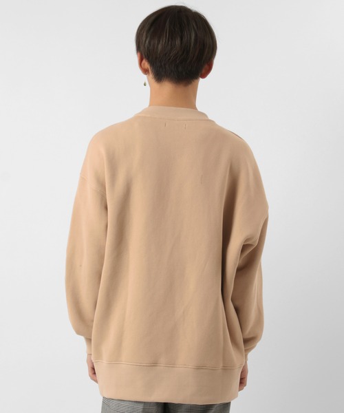 make a ray!(メイク ア レイ!)の「【SANDOGS/サンドックス】オーバーサイズ くすみカラースウェット/トレーナー(スウェット・メンズ・チャコールグレー/ベージュ/オフホワイト/ブルーグレー・M/L/XL)」の14枚目の写真