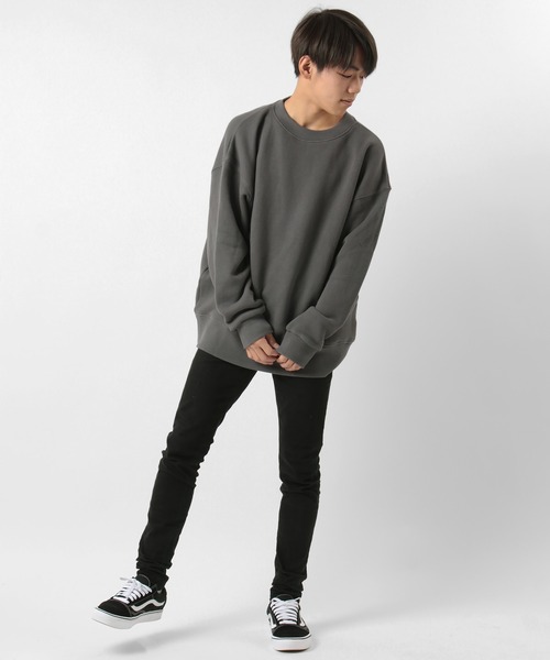 make a ray!(メイク ア レイ!)の「【SANDOGS/サンドックス】オーバーサイズ くすみカラースウェット/トレーナー(スウェット・メンズ・チャコールグレー/ベージュ/オフホワイト/ブルーグレー・M/L/XL)」の19枚目の写真