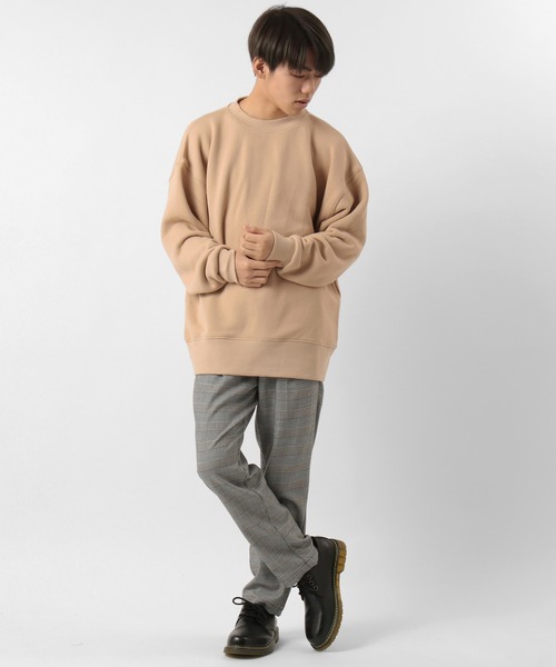 make a ray!(メイク ア レイ!)の「【SANDOGS/サンドックス】オーバーサイズ くすみカラースウェット/トレーナー(スウェット・メンズ・チャコールグレー/ベージュ/オフホワイト/ブルーグレー・M/L/XL)」の21枚目の写真