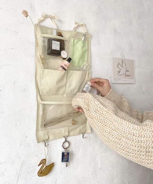 mimi toujours（ミミトゥジュール）の「ウォールポケット キャンパス地