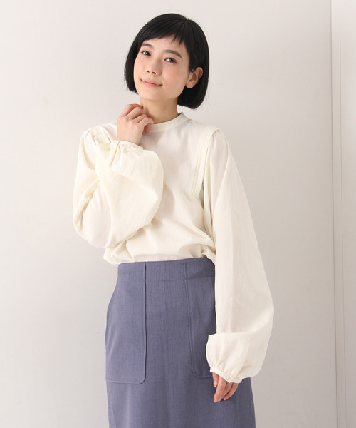 LBC（エルビーシー）の「RTNスラブブラウス（シャツ/ブラウス・レディース・ホワイト/ブラウン・M/L）」の16枚目の写真