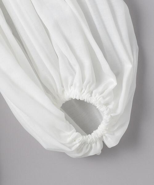 MUVEIL テーブルクロスカラー ブラウス 36 WHITE MUVEIL（ミュベール）の「＜MUVEIL（ミュベール）＞テーブル