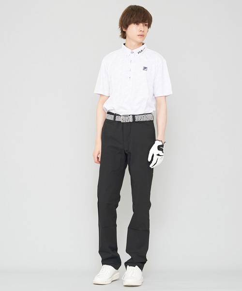 FILA(フィラ)の「【FILA GOLF/フィラゴルフ】ボックスプリント 半袖ポロシャツ/吸汗速乾/UVカット(ポロシャツ・メンズ・ブルー系その他/ホワイト/ネイビー・M/L/LL)」の12枚目の写真
