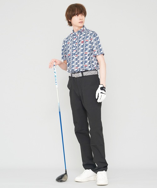 FILA(フィラ)の「【FILA GOLF/フィラゴルフ】ボックスプリント 半袖ポロシャツ/吸汗速乾/UVカット(ポロシャツ・メンズ・ブルー系その他/ホワイト/ネイビー・M/L/LL)」の8枚目の写真