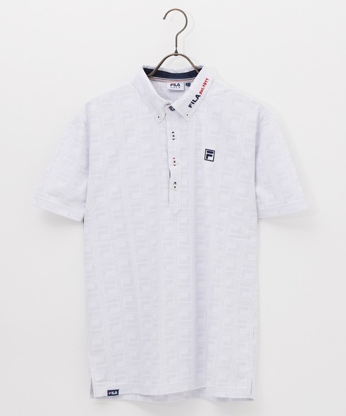 FILA(フィラ)の「【FILA GOLF/フィラゴルフ】ボックスプリント 半袖ポロシャツ/吸汗速乾/UVカット(ポロシャツ・メンズ・ブルー系その他/ホワイト/ネイビー・M/L/LL)」の22枚目の写真