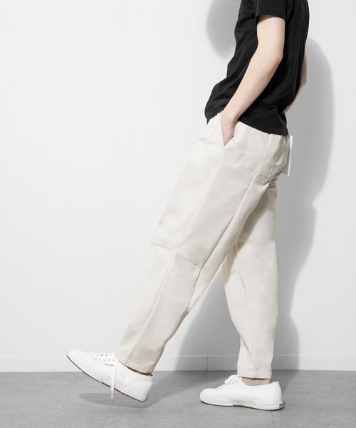 ZIP FIVE（ジップファイブ）の「【ZIP FIVE】立体裁断テーパードシルエットイージーパンツ（チノパンツ・メンズ・ブラック/パープル/ブルー/グリーン/アイボリー/ライトベージュ/グレー系・MEDIUM/LARGE）」の20枚目の写真