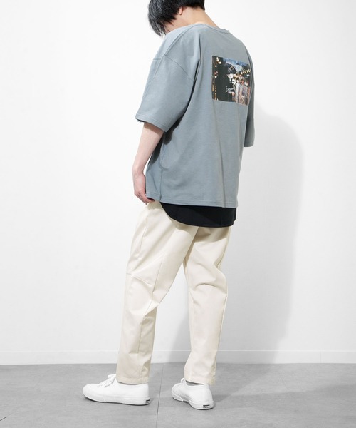 ZIP FIVE（ジップファイブ）の「【ZIP FIVE】立体裁断テーパードシルエットイージーパンツ（チノパンツ・メンズ・ブラック/パープル/ブルー/グリーン/アイボリー/ライトベージュ/グレー系・MEDIUM/LARGE）」の18枚目の写真