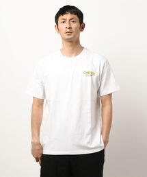 半袖ロゴ＆バックイラストプリントTシャツ