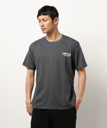 半袖ロゴ&バックイラストプリントTシャツ