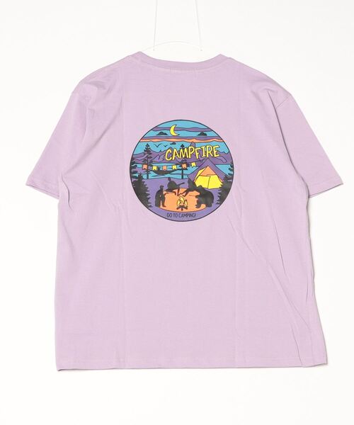 STYLEBLOCK（スタイルブロック）の「半袖ロゴ＆バックイラストプリントTシャツ（Tシャツ/カットソー・メンズ・チャコール/ホワイト/ラベンダー・M/LL/L）」の7枚目の写真