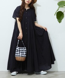 Libra Cue | ハーフスリーブティアードワンピース(ワンピース)