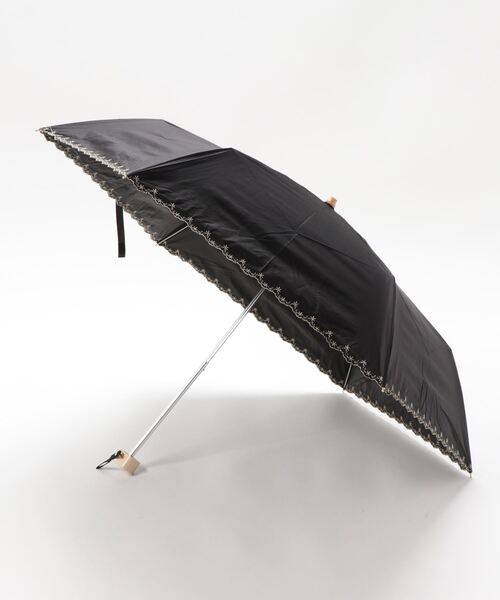 セール ウィズ Wiz フローラルラメ刺繍 折りたたみ 晴雨兼用日傘 折りたたみ傘 Wiz ウィズ のファッション通販 Zozotown