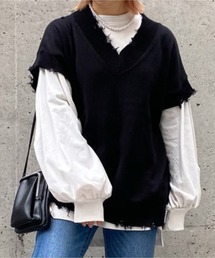 WEGO | WEGO/ダメージニットベスト(ベスト)