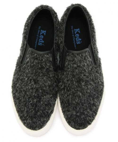 BEAUTY&YOUTH UNITED ARROWS（ビューティーアンドユースユナイテッドアローズ）の「BYBC keds ボアスリッポン◆（スニーカー・レディース・オフホワイト/ダークグレー・7/7h/6h/6/8）」の3枚目の写真