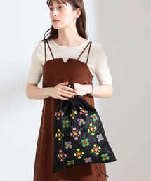 Ray BEAMS | Ray BEAMS / チュール 刺繍 巾着 トートバッグ(トートバッグ)