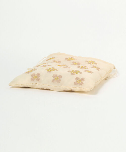 Ray BEAMS（レイビームス）の「Ray BEAMS / チュール 刺繍 巾着 トートバッグ（トートバッグ・レディース・ブラック/オフホワイト・ONE SIZE）」の7枚目の写真