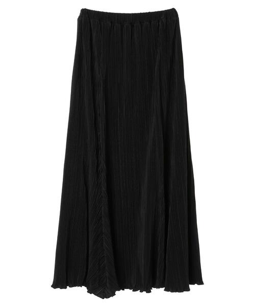 Green　Parks（グリーンパークス）の「プリーツサテンロングスカート＊（スカート・レディース・ブラック/グレー/ブルー/ライトベージュ・FREE）」の10枚目の写真