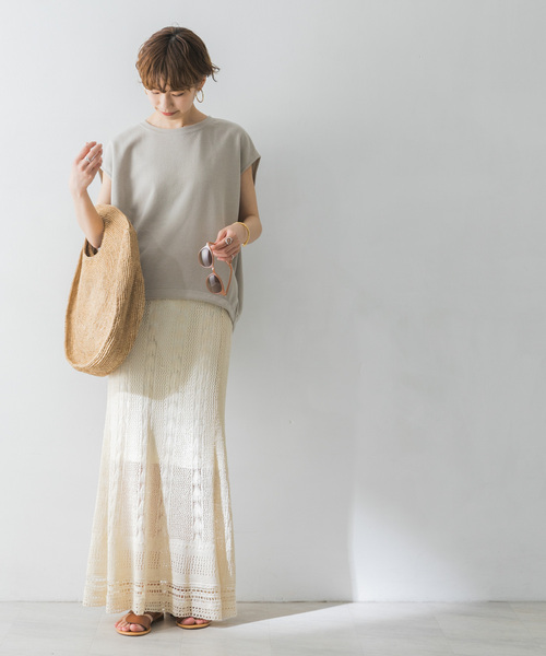 URBAN RESEARCH（アーバンリサーチ）の「ブークレライトリバートップス（Tシャツ/カットソー・レディース・グレー系その他/アイボリー・FREE）」の18枚目の写真