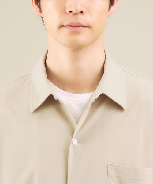 green label relaxing(グリーンレーベルリラクシング)の「<green label relaxing> ハイツイスト ジャージー カット シャツ(シャツ/ブラウス・メンズ・ブラック/ベージュ/マスタード/ワインレッド/ケリー・S/M/L/XL)」の13枚目の写真