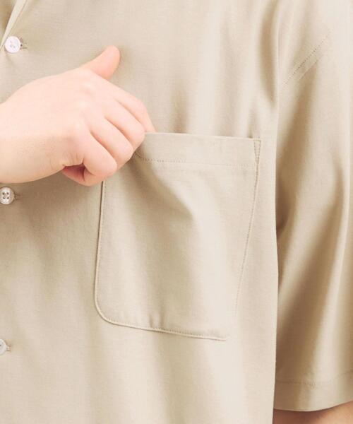 green label relaxing(グリーンレーベルリラクシング)の「<green label relaxing> ハイツイスト ジャージー カット シャツ(シャツ/ブラウス・メンズ・ブラック/ベージュ/マスタード/ワインレッド/ケリー・S/M/L/XL)」の16枚目の写真