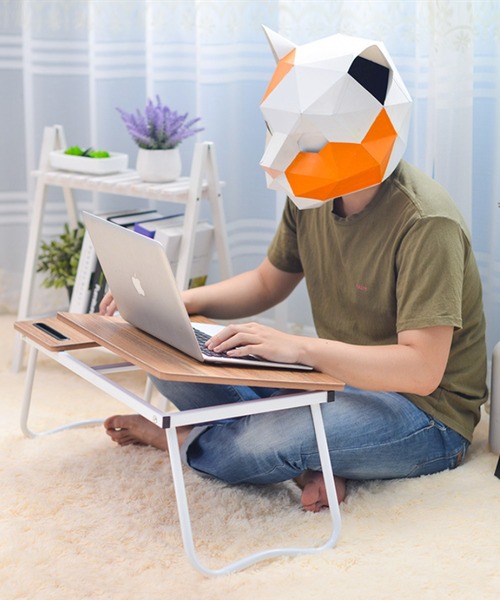 【セール】そこでもパソコン多用途折りたたみミニローデスク（家具）｜aimoha（アイモハ）