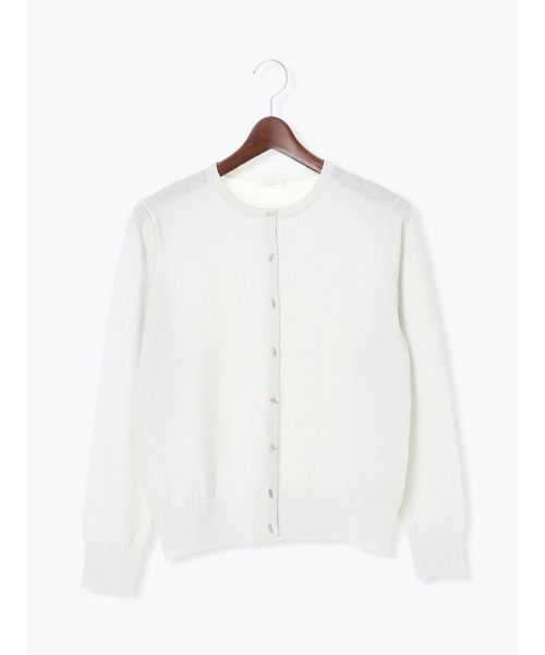 Te chichi(テチチ)の「Tバー釦クルーネックカーディガン(カーディガン/ボレロ・レディース・ブラック/オフホワイト/シルバー/オレンジ/モカ・フリ-)」の19枚目の写真