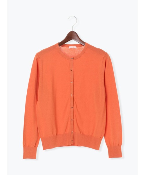 Te chichi(テチチ)の「Tバー釦クルーネックカーディガン(カーディガン/ボレロ・レディース・ブラック/オフホワイト/シルバー/オレンジ/モカ・フリ-)」の21枚目の写真