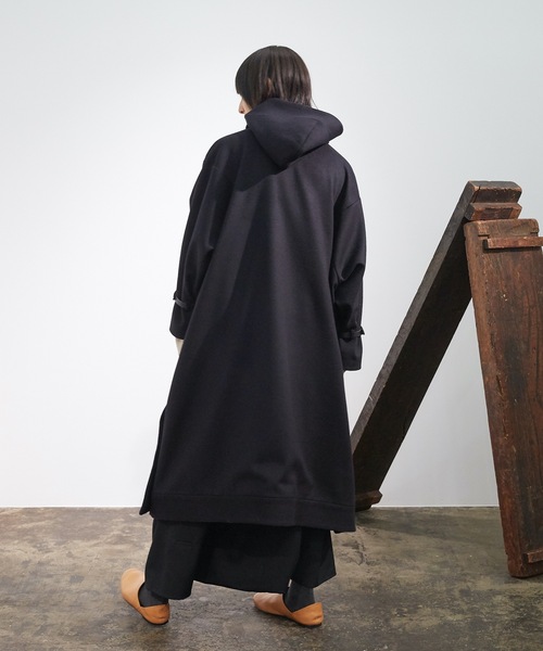 Dulcamara（ドゥルカマラ）の「ビーバーフレームヘムロングCT -BEAVER-（モッズコート・メンズ・ネイビー/ブラウン/ブルー系その他・1/0）」の5枚目の写真